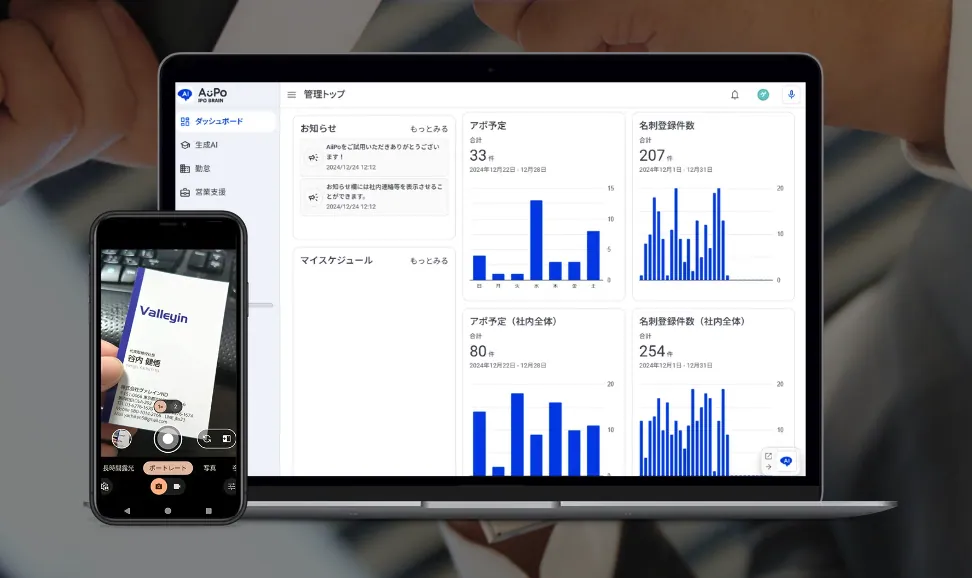 名刺管理ソフトの導入をお考えなら「AiiPo」